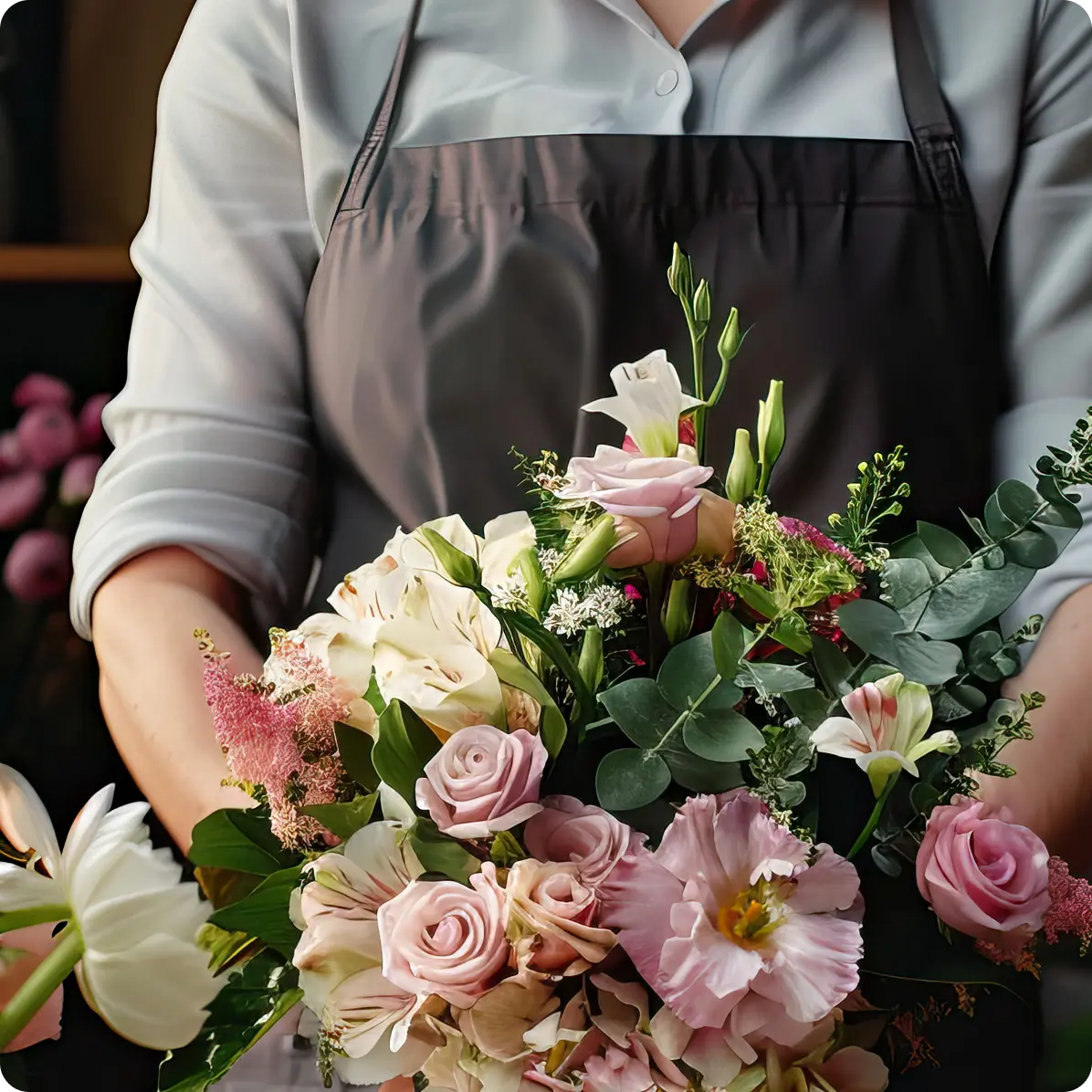 custom floral banner